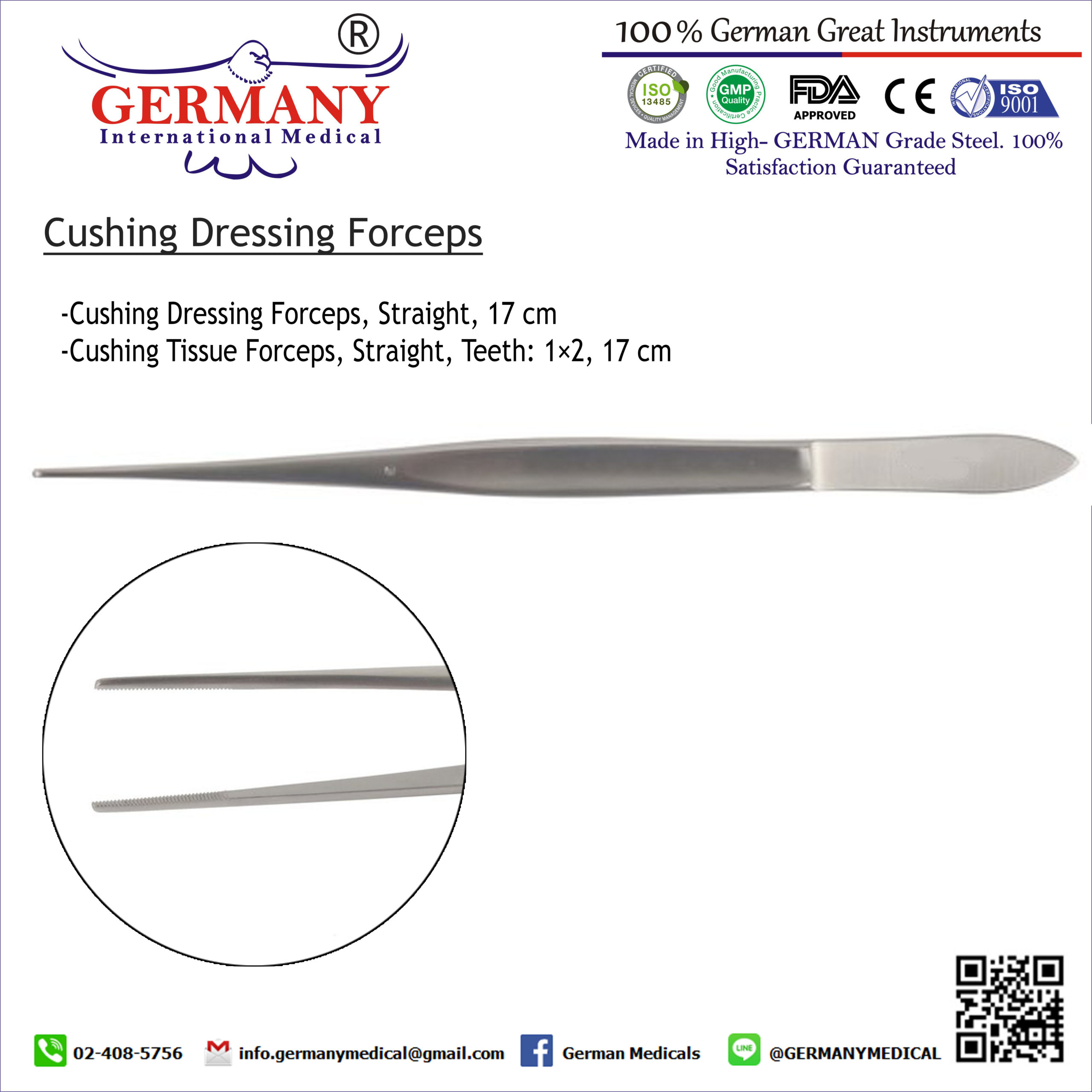 Cushing Dressing Forceps