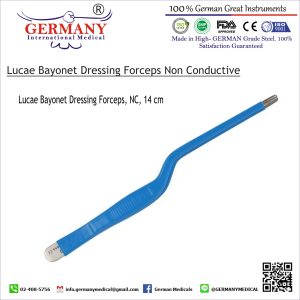 Lucae Bayonet Dressing Forceps Non Conductive