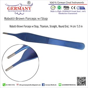 Robotti-Brown Forceps w/Stop